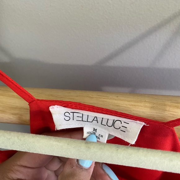 Red Summer Tank Sleeveless (M) Racer Back - Picture 2 of 3